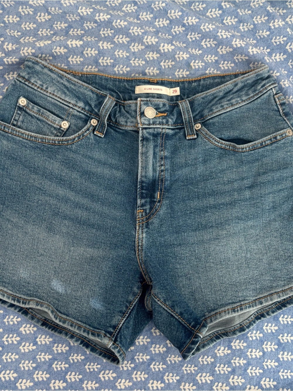 Levi's Women's Blue Denim Jean Shorts
